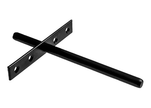 10 Suporte Invisível Para Prateleira De Embutir 15 Cm Preto