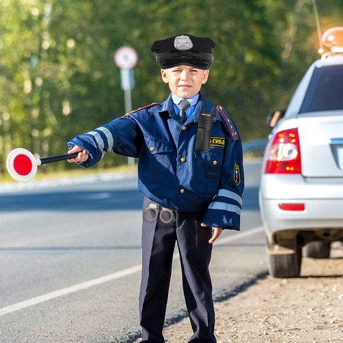 Juego De Rol De Policía Para Niños 5 Piezas Accesorios Color