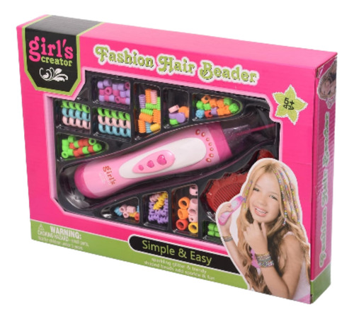 Set Peluqueria Infantil Trenzador Accesorios + Peine Juguete