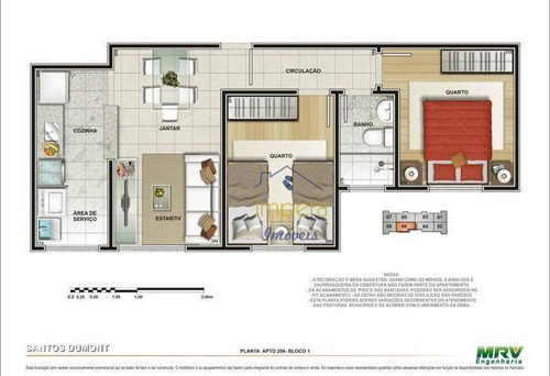 Apartamento Spazio Santos Dumont Com 2 Dormitórios À Venda, 54 M² Por R$ 210.000 - Parque Residencial Flamboyant - São José Dos Campos/sp - Ap0149