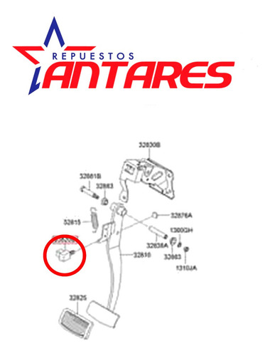 Switch Freno 4 Pines Para Elantra Hd 1.6 G4fc 2007 2011