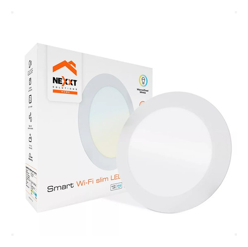 Luz Plafón Led Wi-fi Nexxt 12w Inteligente Empotrable