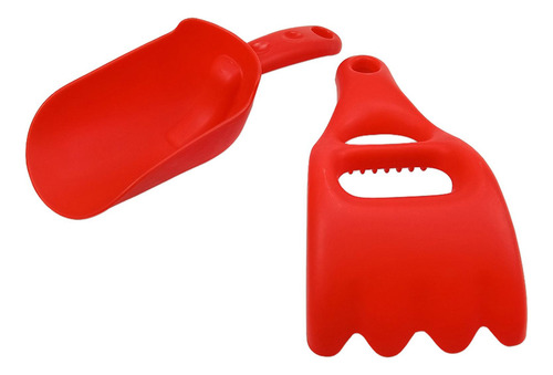 0 2x Juego De Juguetes De Arena De Playa Para Niños De Rojo