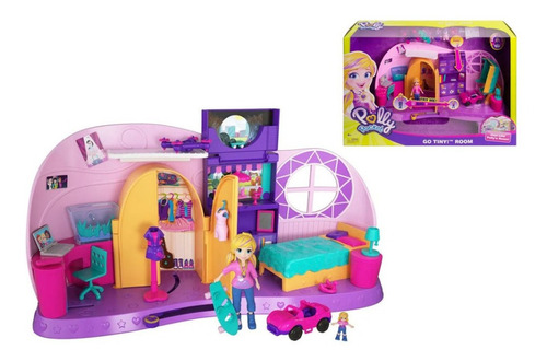 Polly Pocket Set Mega Cuarto Transformable 2en1 Original 