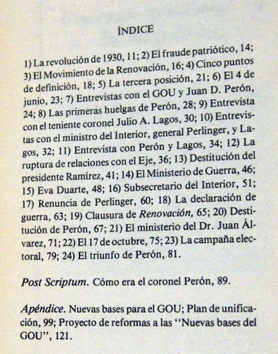 Bonifacio Del Carril Memorias Dispersas El Coronel Perón Gou