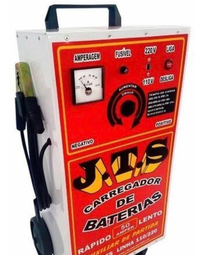 Imagem 2 de 6 de Carregador De Baterias Jts-003 50 Amperes Para Carro E Moto