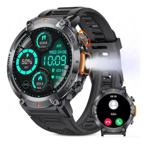 comprar Smartwatch Ke3 Linterna Reloj Inteligente De Ritmo Cardiaco