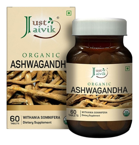 Ashwagandha  Organica - Tabletas - 600mg, 60 Tabletas,india