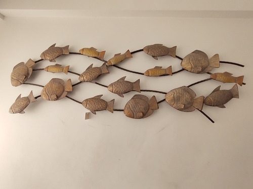 Imagen 2 de 2 de Aplique De Pared Metal - Cuadro Decorativo
