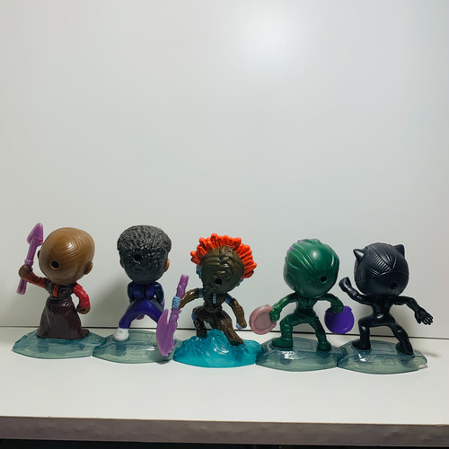 Black Panther Mcdonalds 2022 Colección Completa - 10 Muñecos (Usado)