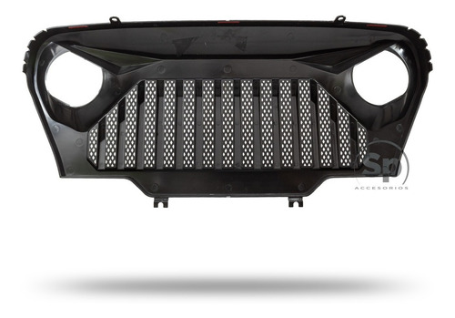 Imagen 3 de 9 de Parrilla Frontal Angry Jeep Wrangler Tj 1997/2006 Negro