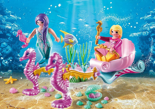 Playmobil Pack Inicial Carruagem Com Cavalos Marinhos 70033
