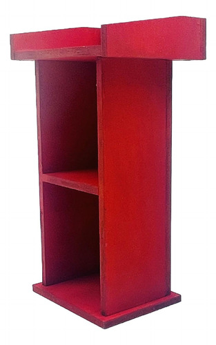 Soporte De Madera Para Casa De Muñecas En Escala 1:12, Rojo