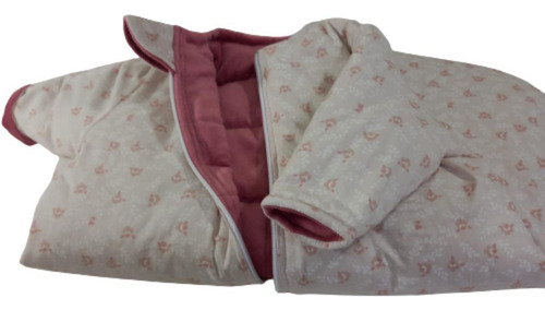 Saco De Dormir Inverno Bebê Com Manga Dupla Face P