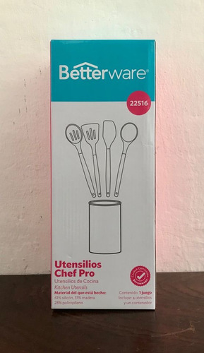 Set Utensilios Chef Pro Betterware 22516, Espátulas Cucharas