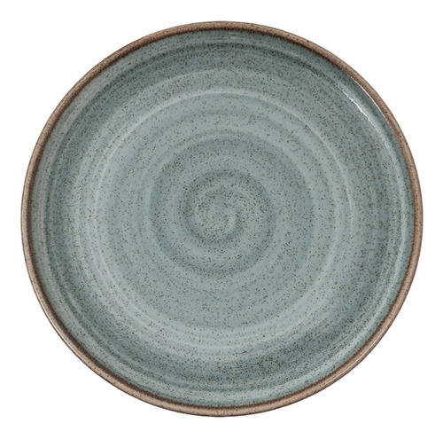 Set X 12 Plato Postre Coupe Corona Artisan 17,7 Cm