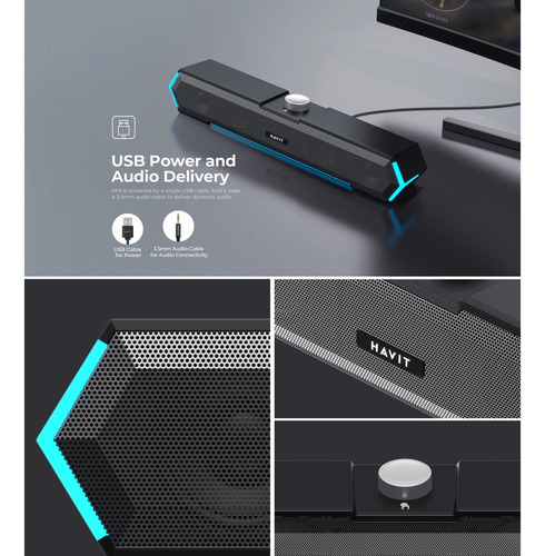 Barra De Sonido Parlante Gamer Havit M19