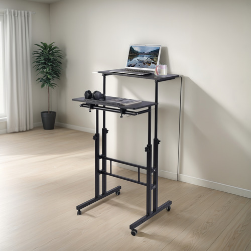 Escritorio Ajustable Con Ruedas Mesa Portátil Para Computado