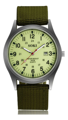 Reloj De Pulsera Deportivo Militar De Acero Inoxidable Genev