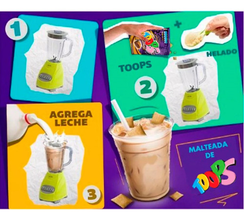 Cereal Toops Extra Relleno Con Vitaminas 220 Gr Pack 12pza