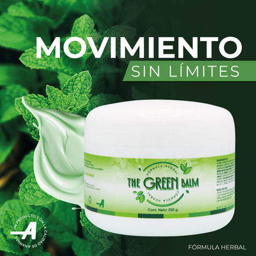 The Green Balm Anahuac Bálsamo Natural Corporal 250 Gramos Fragancia Mentol