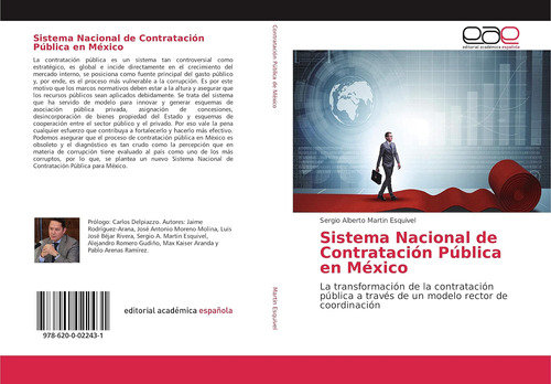 Libro: Sistema Nacional De Contratación Pública En México: A