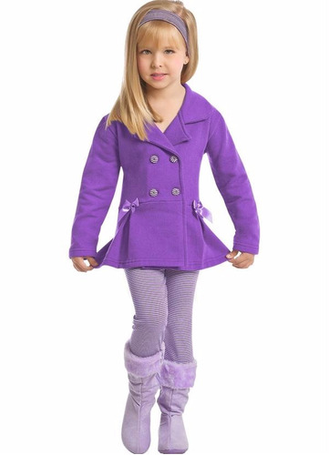 Conjunto Infantil Moleton Inverno Feminino Tam 4