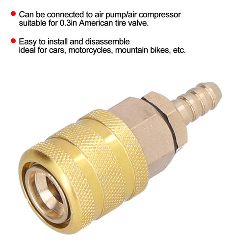 H Conector De Conexión Rápida Para Inflador De 6 Neumáticos