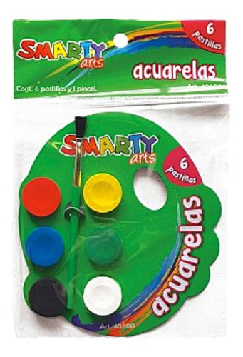 Acuarela Smarty 6 Colores 40600 Pregunta Precio De Mayoreo