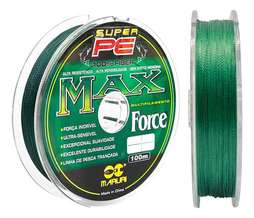 Linha Maruri Multifilamento Max Force 4x Cor Verde