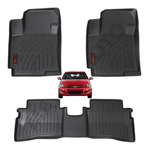 Set Pisos Rígidos Calza Perfecto Hyundai Accent 2014