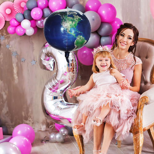 Globos Con Forma De Globo De 22 Pulgadas De Nuobesty, Con Ma