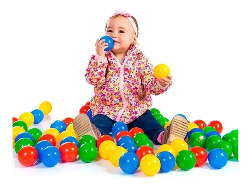 Bolinha Para Piscina Pacote Com 100 Coloridas 