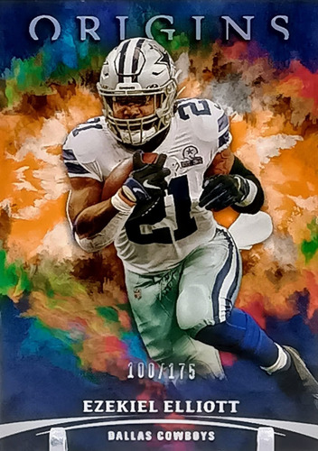 N F L Dak Prescott Y Ezekiel Elliot Dallas Lote 2 Tarjetas
