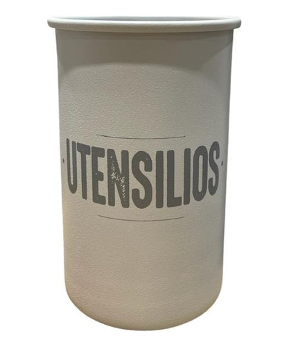 Tarro Para Utensilios Vintage Negro/blanco Deco Diseño