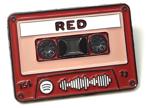Pin Metálico Esmaltado Red Cassette - Taylor Swift 