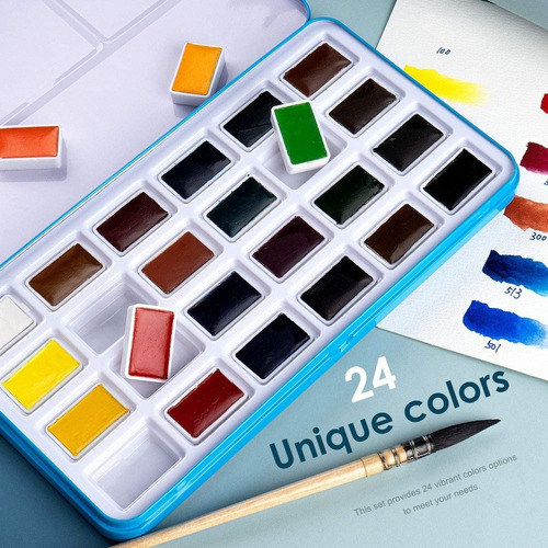 Acuarelas Paul Rubens Set De 24 Colores Con Estuche