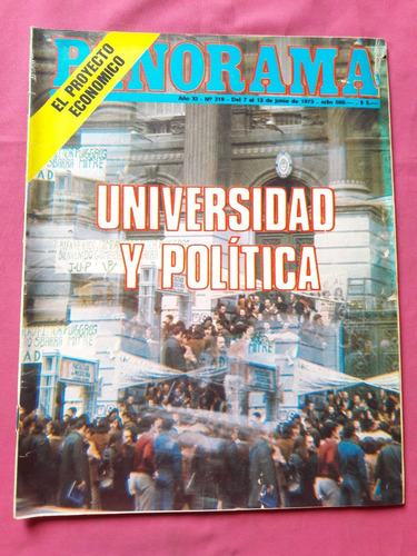 Revista Panorama Nº 319 Año 1973 - Hector Campora - Proyecto