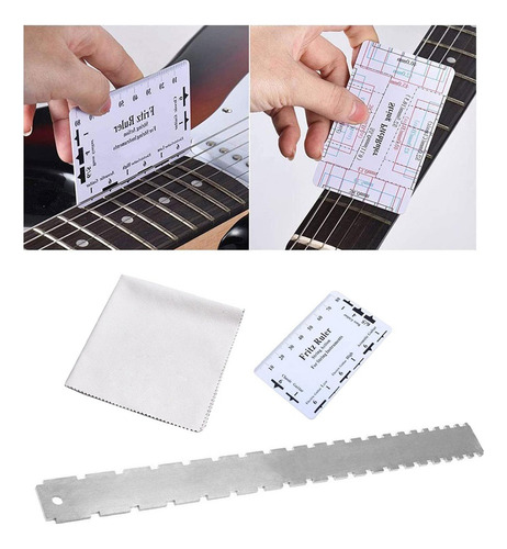 . Regla Con Muescas For Cuello De Guitarra De Acero