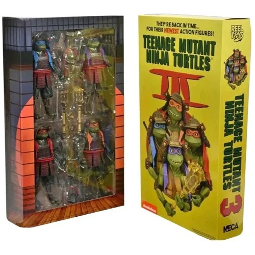 Neca Teenage Mutant Ninjaturtlesiii Pack X4 Edicion Limitada