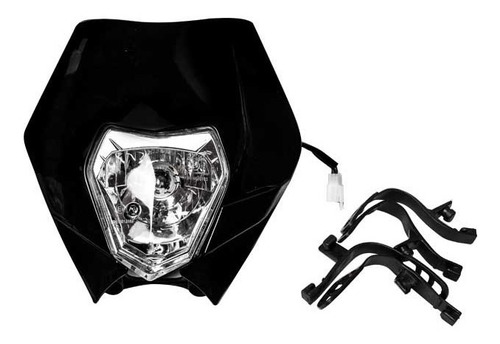 Faro Ktm450 Delantero Con Mascara Negro Para Moto 