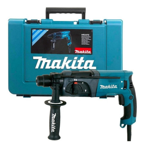 Rotomartillo electroneumático Makita Industrial HR2470 azul con 780W de potencia 120V