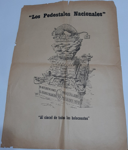 Antiguo Afiche Político De Papel Ro 087