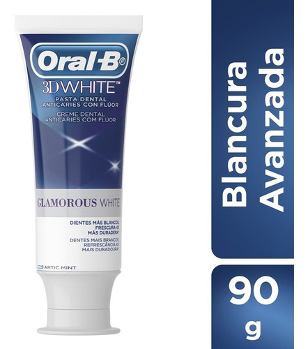 Pasta Dental Oral-b 3d White Glamorous White 90 G