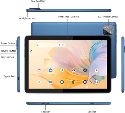 Pritom Tab12 10 Android 13 Tablet 5g Wifi, 12 Gb De Ram (6