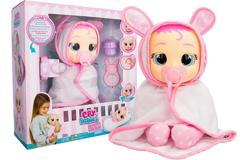 Muñeca Cry Babies Coney Newborn Interactivo Bebes Llorones