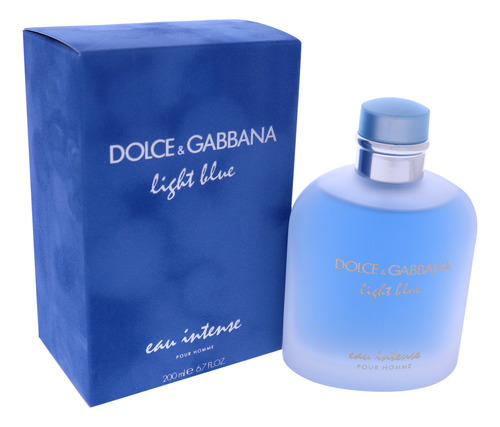 Perfume Dolce And Gabbana Azul Claro Eau Intense 200 Ml Para
