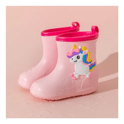 Botas De Lluvia Niños Antideslizantes Impermeables Cómodo
