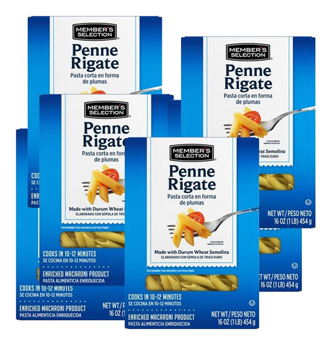 Pasta Penne Rigate Members 454g X 6 - g a $23
