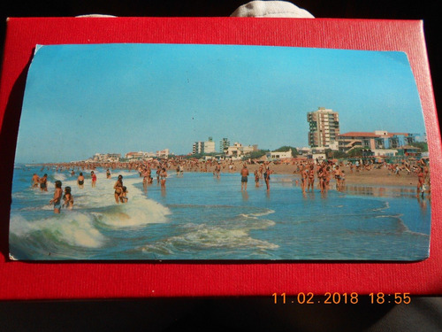 Villa Gesell Postal Playa Fechada Al Dorso 1981